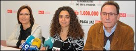 Roda de premsa comarcal: Els pressupostos son una estafaRueda de prensa comarcal: Els pressupostos son una estafa